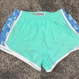 patterned preppy performance shorts
